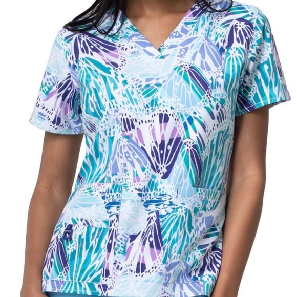 Carhartt Force ® Spread your Wings Print Scrub Top - Picture 1 of 15